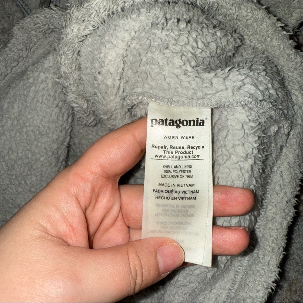 Patagonia Fleece Pullover Jacket Women's Small Gray Los Gatos 1/4 Zip - Picture 4 of 6